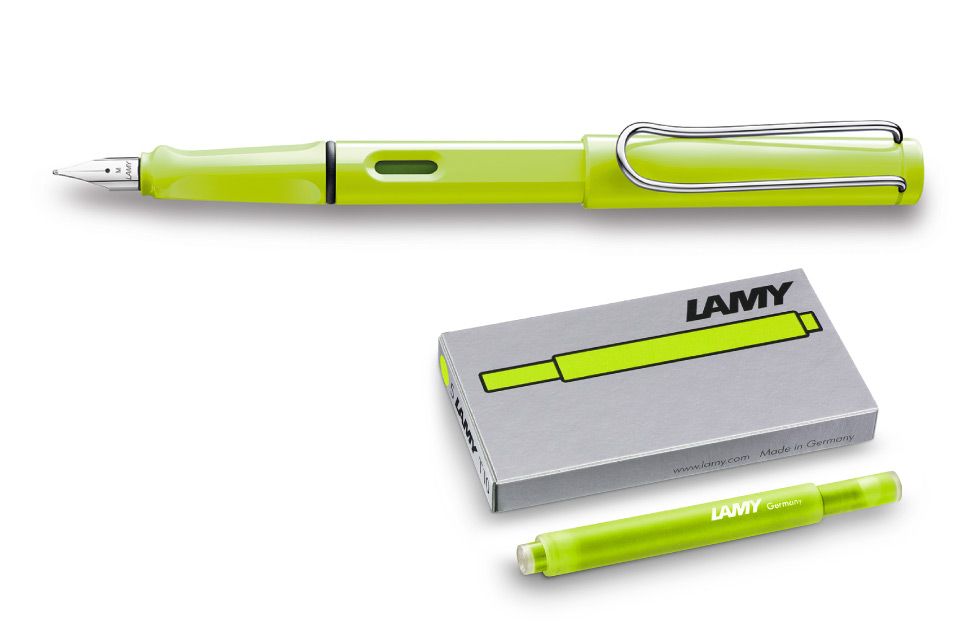 ภาพอย่างเป็นทางการพร้อมเปิดจอง! Lamy Safari NeonLime Limited Edition 2015