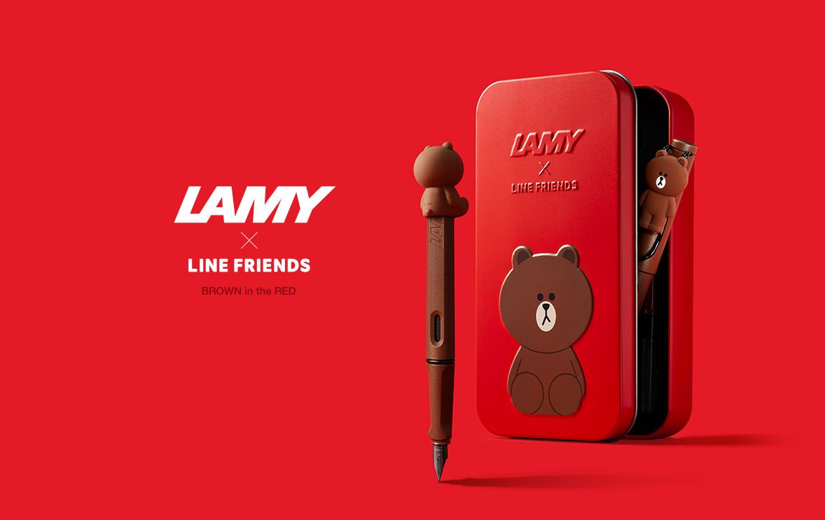 LAMY X LINE FRIENDS BROWN in the RED Limited Edition ปากกาลามี่หมีบราวน์กลับมาแล้ว!!