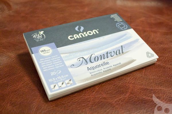 รีวิวสมุดสีน้ำ Canson : Montval มาสเก็ตช์รูปทำโปสการ์ดส่งให้คน